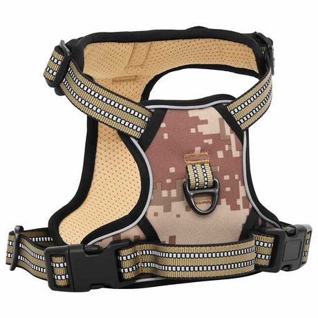 Vidaxl Hundegeschirr mit Leine und Halsband verstellbar l Tarnbraun