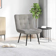 Vidaxl relaxstoel 64x74x84 cm fluweel lichtgrijs