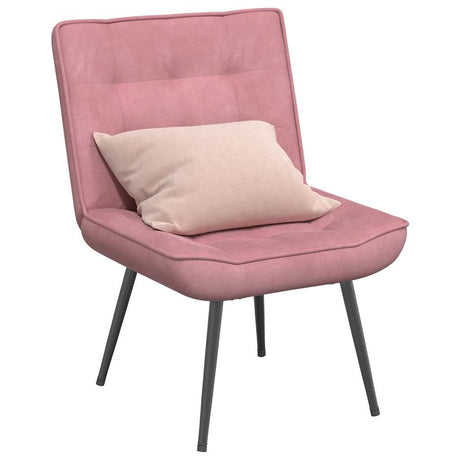 Vidaxl relaxstoel 64x74x84 cm fluweel roze