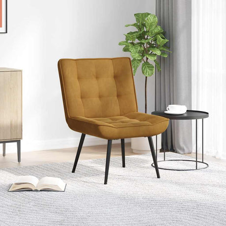 Vidaxl relaxstoel 64x74x84 cm fluweel bruin