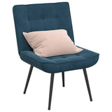 Vidaxl relaxstoel 64x74x84 cm fluweel blauw