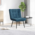 Vidaxl relaxstoel 64x74x84 cm fluweel blauw