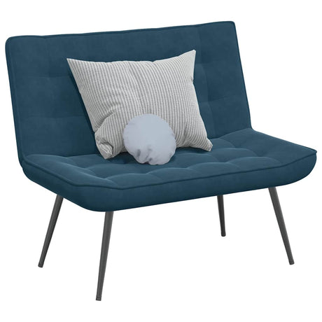 Vidaxl bankje 110x74x84 cm fluweel blauw