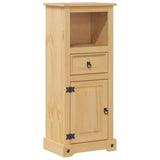 Vidaxl badkamerkast corona 45x33x110 cm massief grenenhout