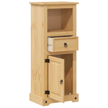 Vidaxl badkamerkast corona 45x33x110 cm massief grenenhout