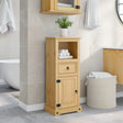 Vidaxl badkamerkast corona 45x33x110 cm massief grenenhout