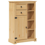 Vidaxl badkamerkast corona 70x33x110 cm massief grenenhout