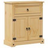 Vidaxl badkamerkast corona 70x33x80 cm massief grenenhout
