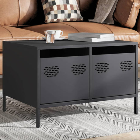 Vidaxl tv-meubel 68x50x43,5 cm koudgewalst staal antracietkleurig