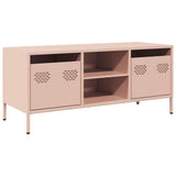 Vidaxl tv-meubel 101,5x39x43,5 cm koudgewalst staal roze