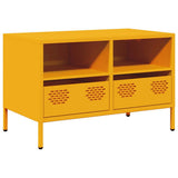 Vidaxl tv-meubel 68x39x43,5 cm koudgewalst staal mosterdgeel