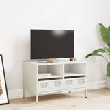 Vidaxl tv-meubel 68x39x43,5 cm koudgewalst staal wit