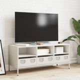Vidaxl tv-meubel 101,5x39x43,5 cm koudgewalst staal wit