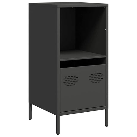 Vidaxl dressoir 35x39x73,5 cm koudgewalst staal zwart