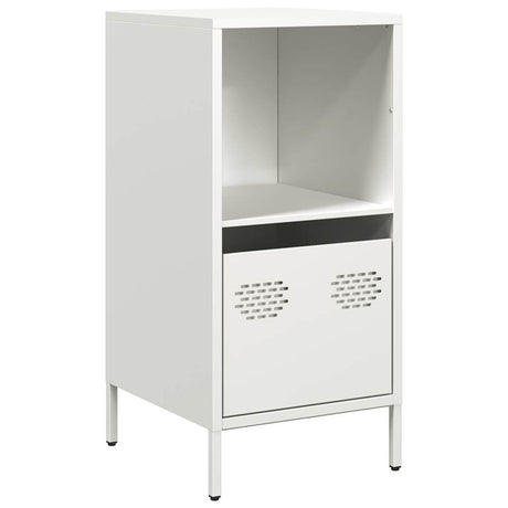 Vidaxl dressoir 35x39x73,5 cm koudgewalst staal wit