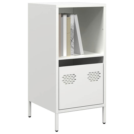 Vidaxl dressoir 35x39x73,5 cm koudgewalst staal wit