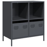 Vidaxl dressoir 68x39x73,5 cm koudgewalst staal antracietkleurig
