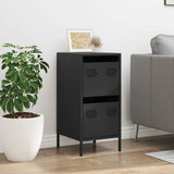 Vidaxl dressoir 35x39x73,5 cm koudgewalst staal zwart