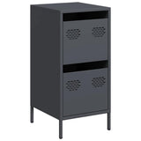 Vidaxl dressoir 35x39x73,5 cm koudgewalst staal antracietkleurig