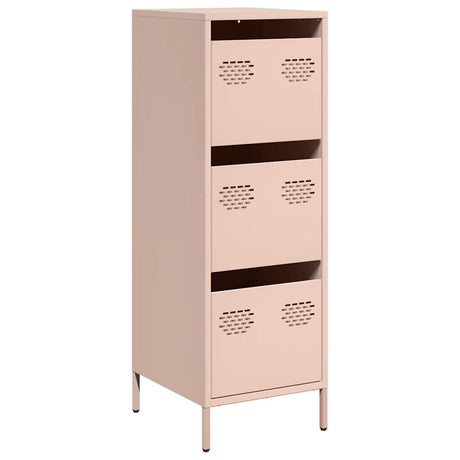 Vidaxl hoge kast 39x35x103,5 cm staal zwart