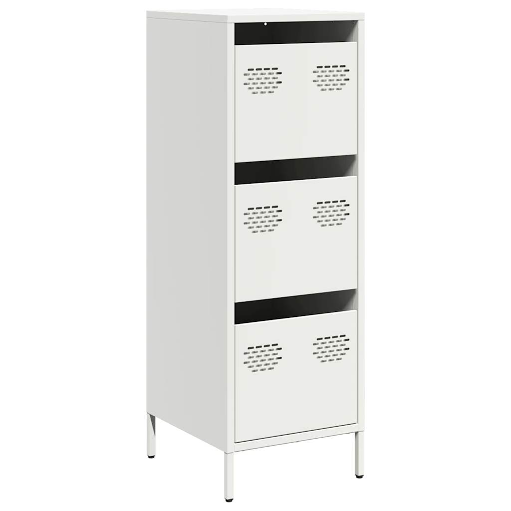 Vidaxl hoge kast 39x35x103,5 cm staal zwart