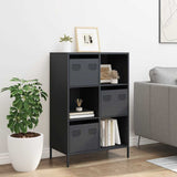 Vidaxl hoge kast 68x39x103,5 cm staal antracietkleurig