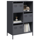 Vidaxl hoge kast 68x39x103,5 cm staal antracietkleurig