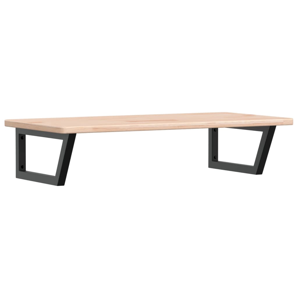 Vidaxl badkamer wandschap staal en massief eikenhout