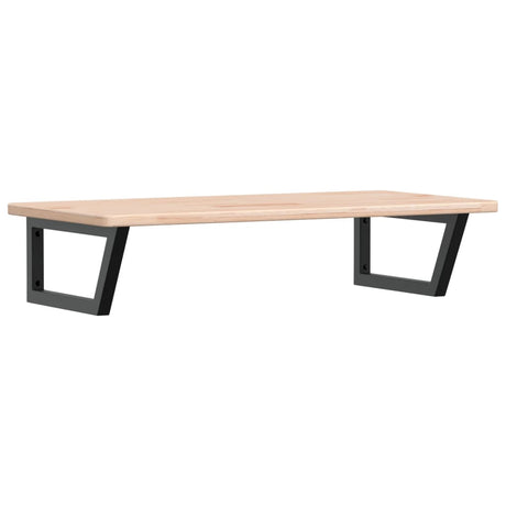 Vidaxl badkamer wandschap staal en massief eikenhout