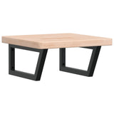 Vidaxl badkamer wandschap staal en massief eikenhout