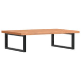 Vidaxl badkamer wandschap staal en massief beukenhout