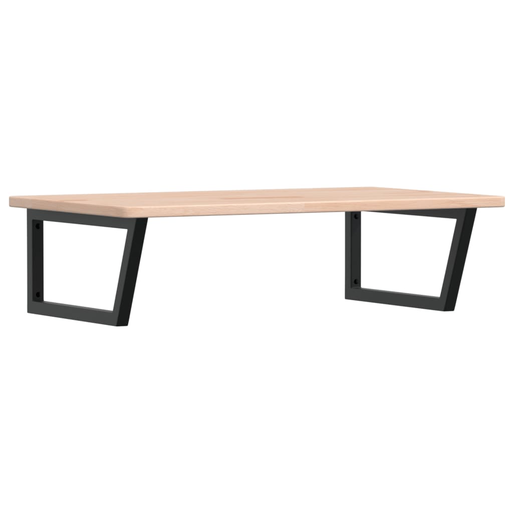 Vidaxl badkamer wandschap staal en massief eikenhout