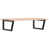 Vidaxl badkamer wandschap staal en massief eikenhout