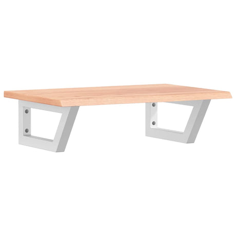 Vidaxl badkamer wandschap staal en massief eikenhout