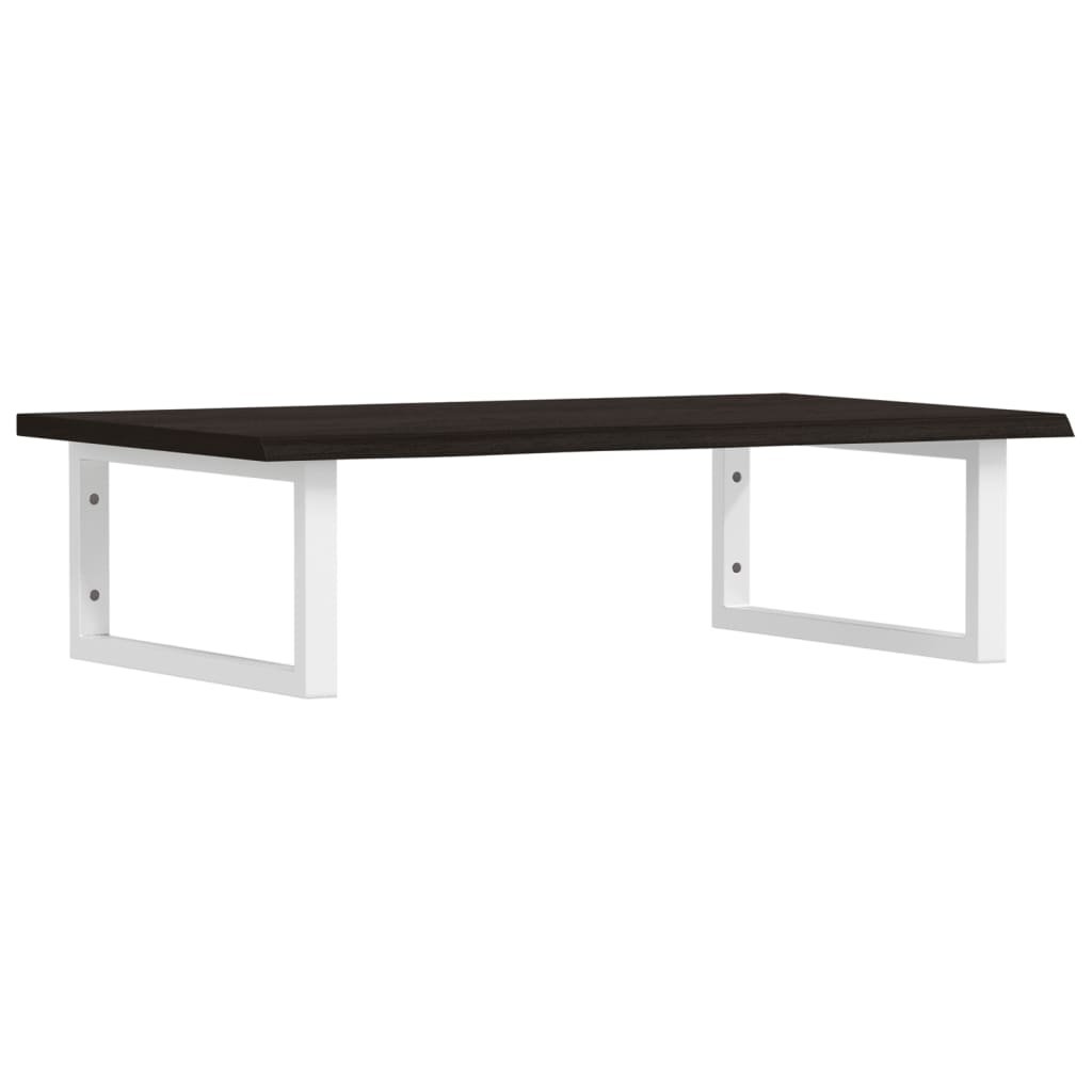Vidaxl badkamer wandschap staal en massief eikenhout