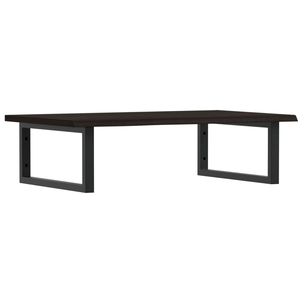 Vidaxl badkamer wandschap staal en massief eikenhout