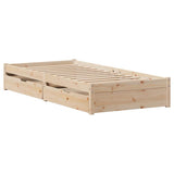 Vidaxl bedframe zonder matras massief grenenhout 75x190 cm