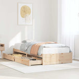 Vidaxl bedframe zonder matras massief grenenhout 75x190 cm