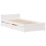 Vidaxl bedframe zonder matras massief grenenhout wit 90x190 cm
