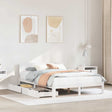Vidaxl bedframe met lades massief grenenhout wit 120x200 cm
