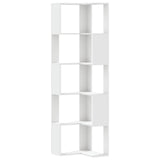 Vidaxl boekenkast 5-laags hoek 50x50x179 cm bewerkt hout wit
