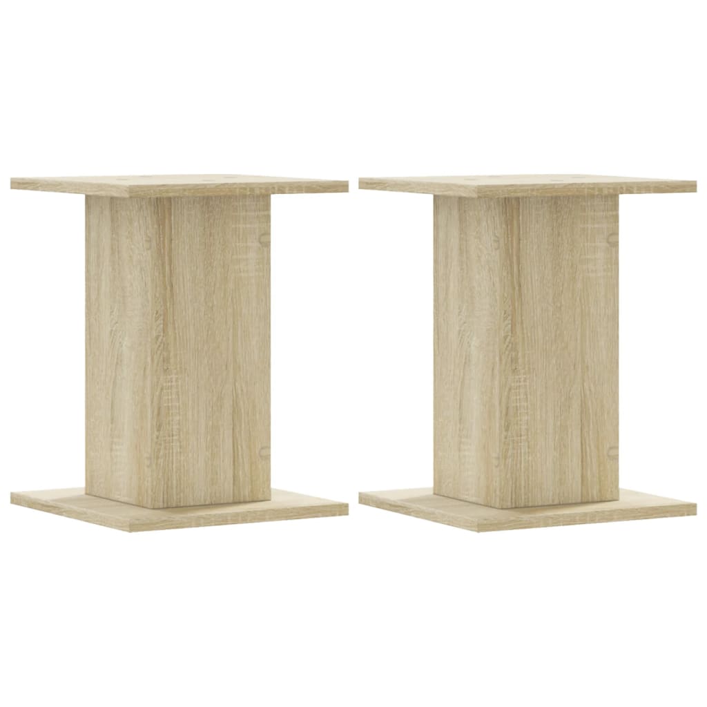 VidaXL Lautsprecherständer 2 Stück 30x30x40 cm Holzwerkstoff Sonoma-Eiche
