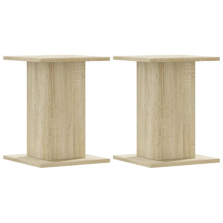 VidaXL Lautsprecherständer 2 Stück 30x30x40 cm Holzwerkstoff Sonoma-Eiche