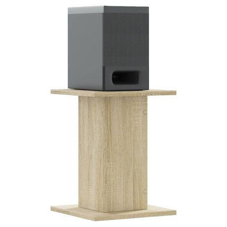 VidaXL Lautsprecherständer 2 Stück 30x30x40 cm Holzwerkstoff Sonoma-Eiche