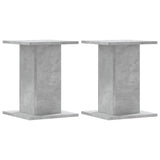 VidaXL Lautsprecherständer 2 Stück 30x30x40 cm Holzwerkstoff Betongrau