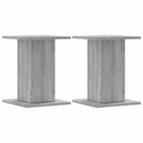 VidaXL Lautsprecherständer 2 Stk. 30x30x40 cm verarbeitetes Holz, graues Sonoma