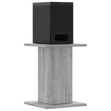 VidaXL Lautsprecherständer 2 Stk. 30x30x40 cm verarbeitetes Holz, graues Sonoma