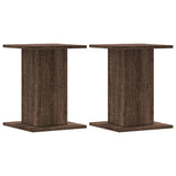 Vidaxl speakerstandaards 2 st 30x30x40 cm bewerkt hout bruin eiken