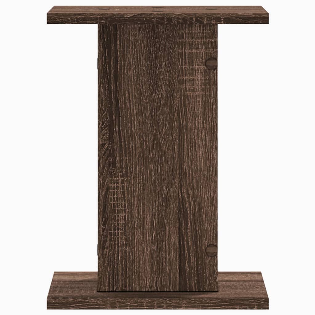 Vidaxl speakerstandaards 2 st 30x30x40 cm bewerkt hout bruin eiken