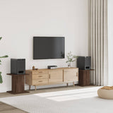 Vidaxl speakerstandaards 2 st 30x30x40 cm bewerkt hout bruin eiken